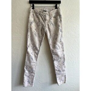 American Eagle Stretch Jegging Jeans Woman's Size 0 white floral